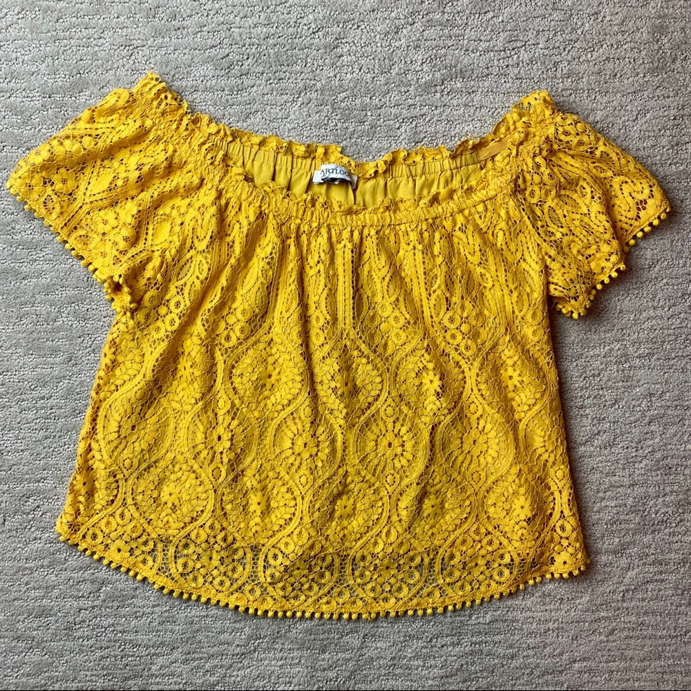 Heartloom Lace Off Shoulder Top